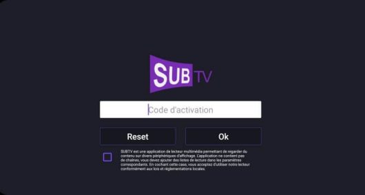 subtv iptv code activation